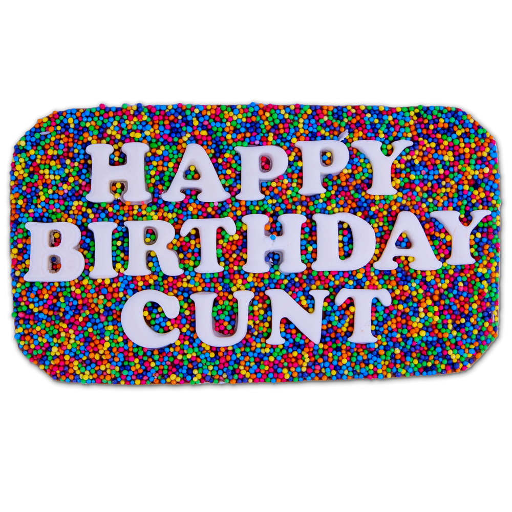 Happy Birthday Cunt Chocolate Slab #1 image